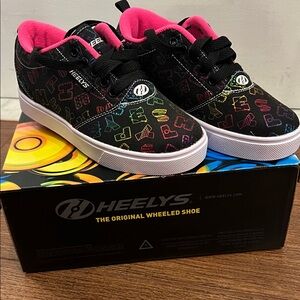 Heelys Kids' Black Sneakers with Pink Accents